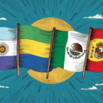 Spanish Speaking Countries Flags Illustration