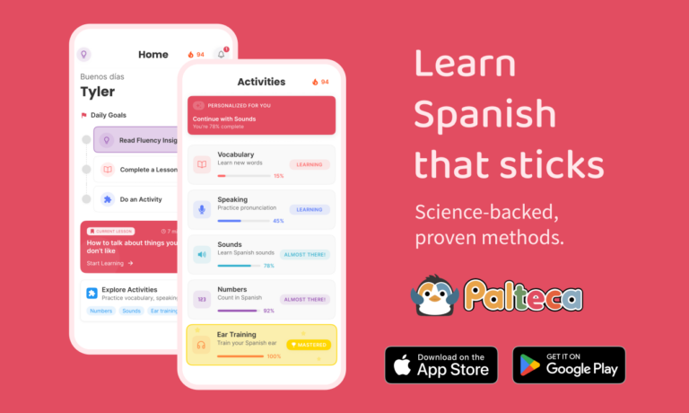 How to learn Spanish with Palteca
